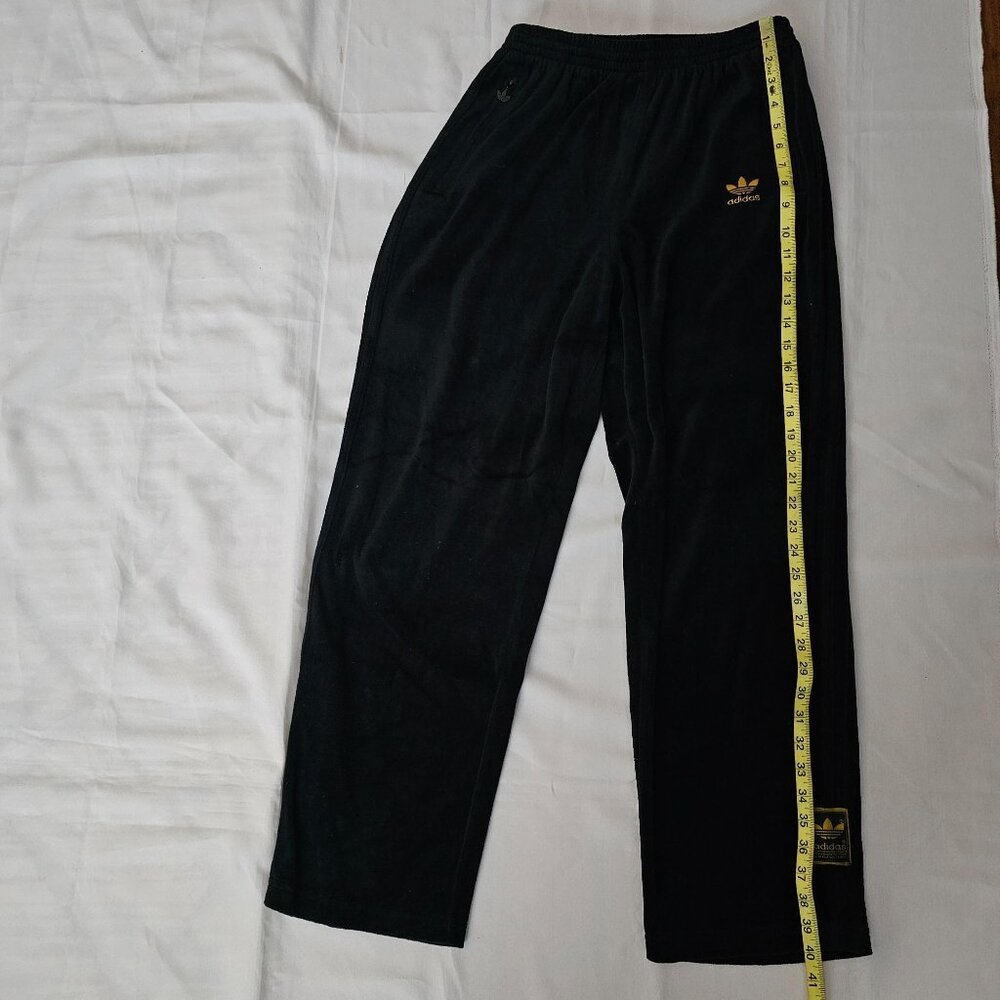 Adidas Adult Unisex Black Vintage Three Stripes Straight Jogger Pants Sz Medium - Picture 16 of 16